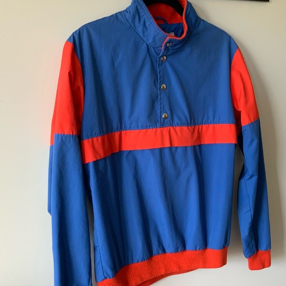 Vintage Windbreaker Jacket with Kangaroo Pouch Pocket - Picture 9 of 14